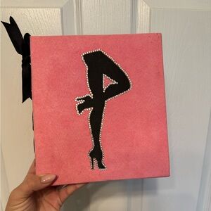 Pink Suede Rhinestone Photo Album